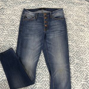 COPY - High rise dark wash multi-button KanCan